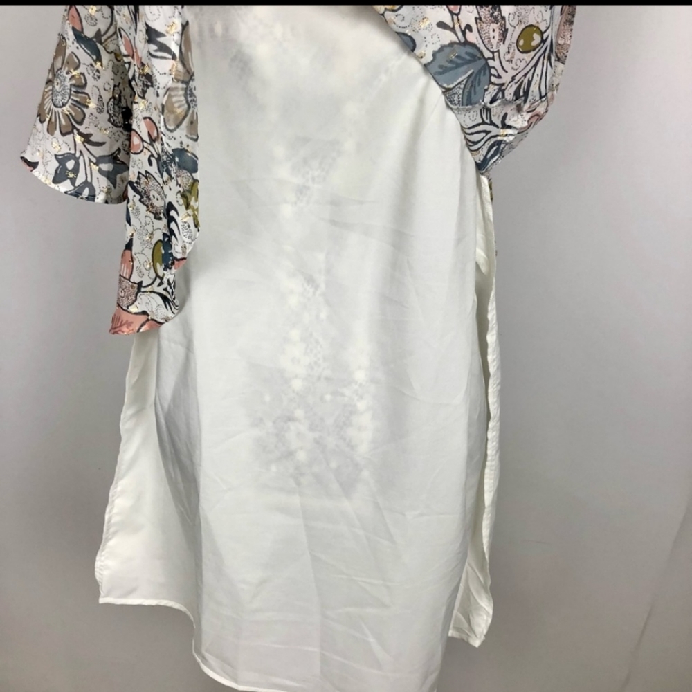 Loft shimmer dress flounce hem - Picture 12 of 15